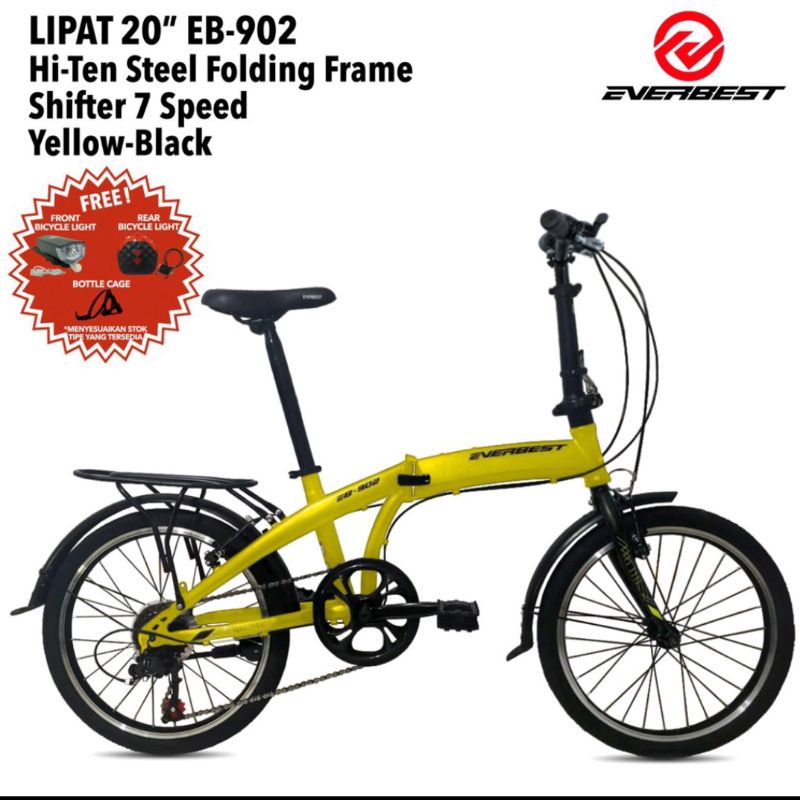 Sepeda Lipat uk 20inch ukuran 20 inch EVERBEST 902 7 Speed