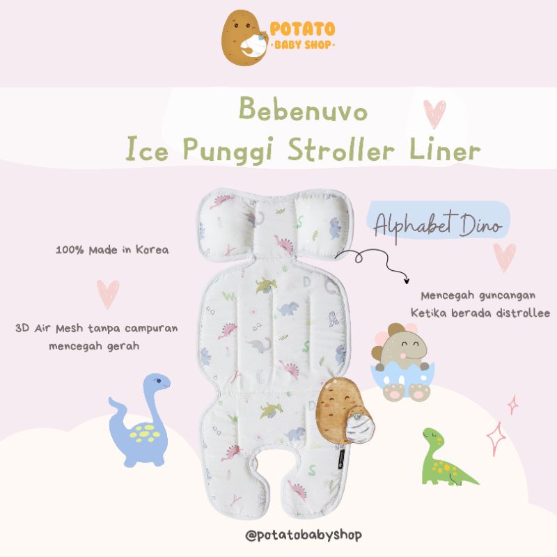 Bebenuvo Ice Punggi Cool  Liner / alas stroller Korea