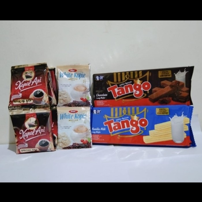 

vd201r Paket Kofer( Kopi Kapalapi 1Renceng, 5Sachet Boaz Dan 2Wafer Tango ) Ds20X11