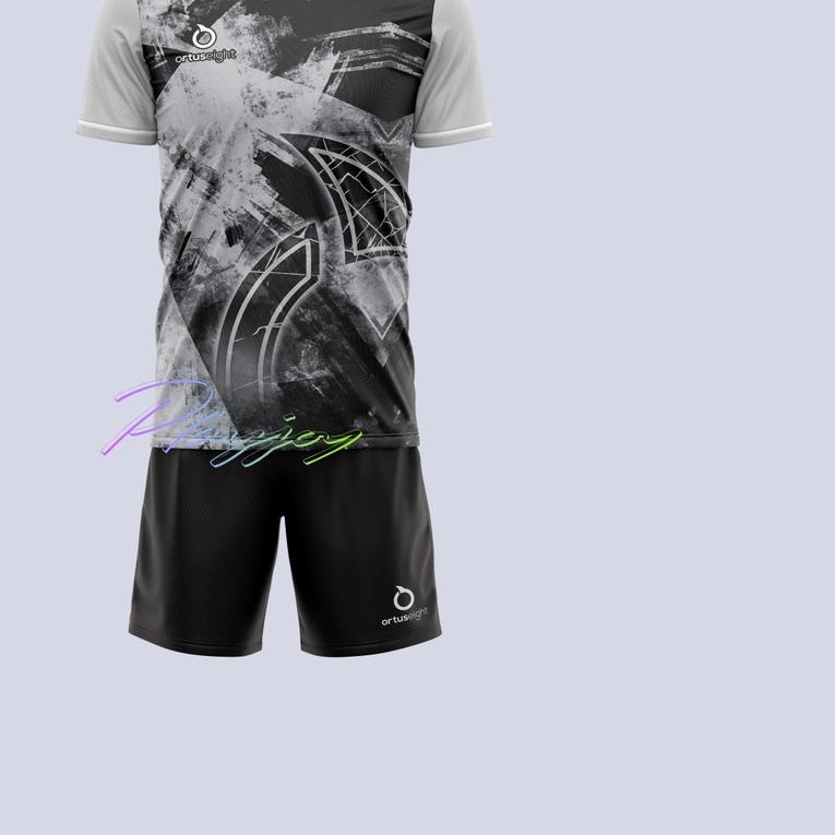 ◙ JERSEY FUTSAL BAJU SEPAK BOLA PRINTING 1 SET BAJU CELANA PRIA WANITA BAJU OLAHRAGA SETELAN BADMINT