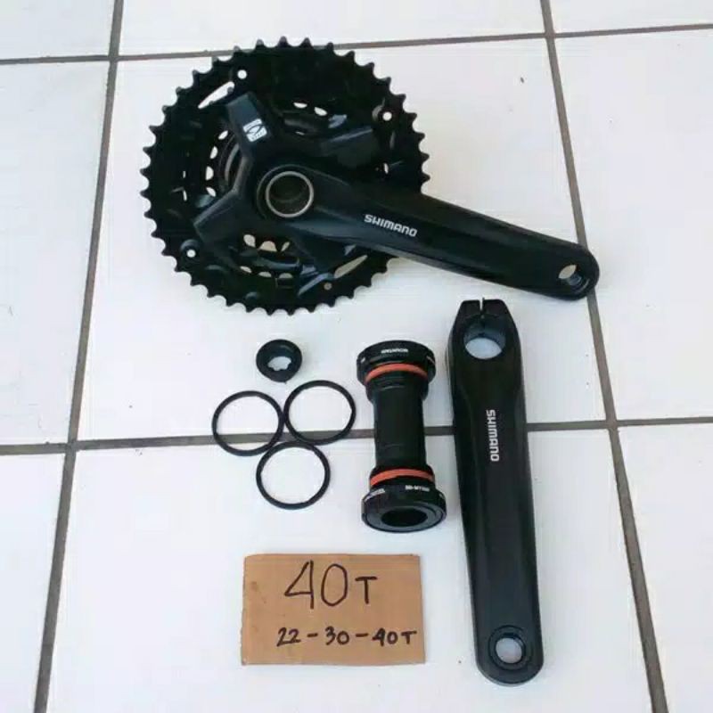 Crank Shimano Altus Ht2 40-30-22 Hollowtech 2