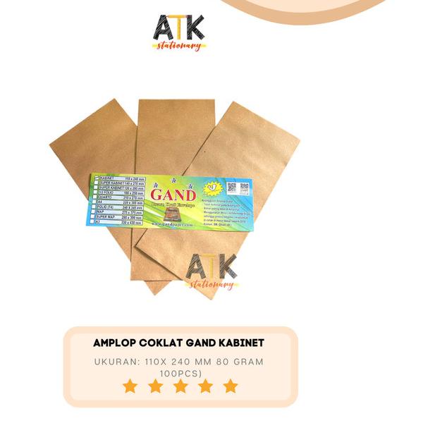 

♂ Amplop Coklat Ukuran Kabinet WPS atk ☊