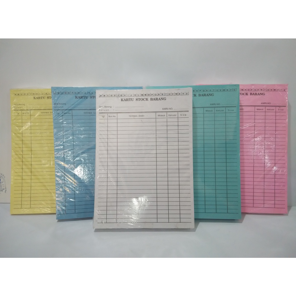 

Kartu Stok Barang Ukuran 1/2 folio