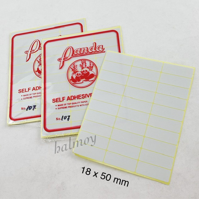 

STICKER LABEL / NAMA NO. 107 18 X 50 MM ( 7 LEMBAR )