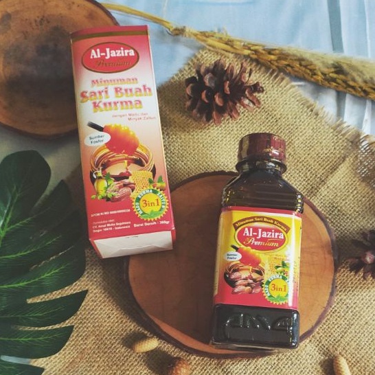 

Sari Kurma Premium Al-Jazira 3 in 1 | Zaitun Habbat Madu Isi 330gr