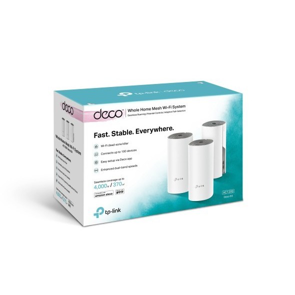 TP-LINK Deco E4 AC1200 Whole Home Mesh WiFi System | 3 PACK