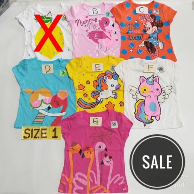 rietashop Kaos  Anak  Perempuan baby  victory  1 2 3 tahun 