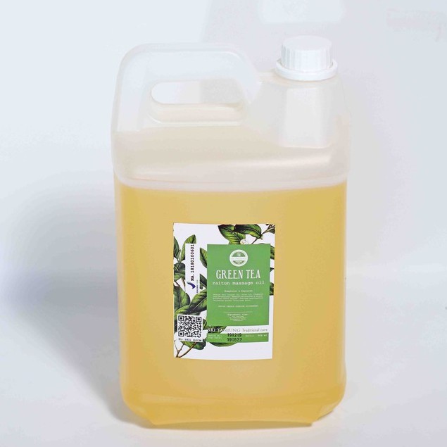 Sri Tanjung Zaitun Massage Oil.4.5 liter.Minyak Pijat Bekam GreenTea