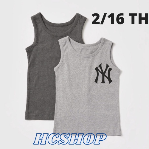 Singlet Anak baju kaos anak Logo NY Unisex Ideal Usia 2-16th Singlet Anak Anak Pakaian Anak Unisex Cowo Cewe