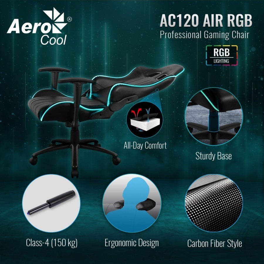 AEROCOOL AC120 / AC 120 AIR RGB - Gaming Chair