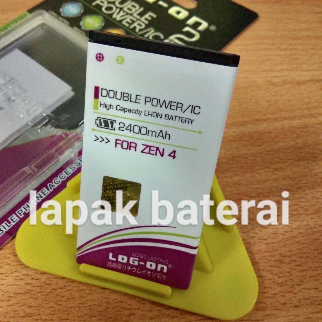 LOG - ON Baterai Asus Zenfone 4 2014 | T001 | A400CG | C11P1404 Double IC Protection Battery Batre