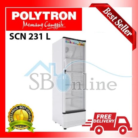 PENDINGIN - SHOWCASE POLYTRON SCN 231 L FREE ONGKIR