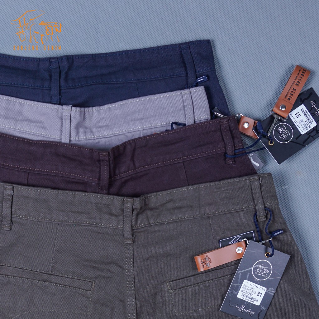 CELANA PENDEK CHINOS MID GRAY ORIGINAL KANJENG DENIM