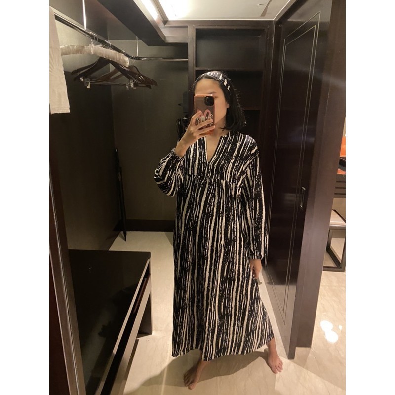 LKJ1920 boho long dress stripe