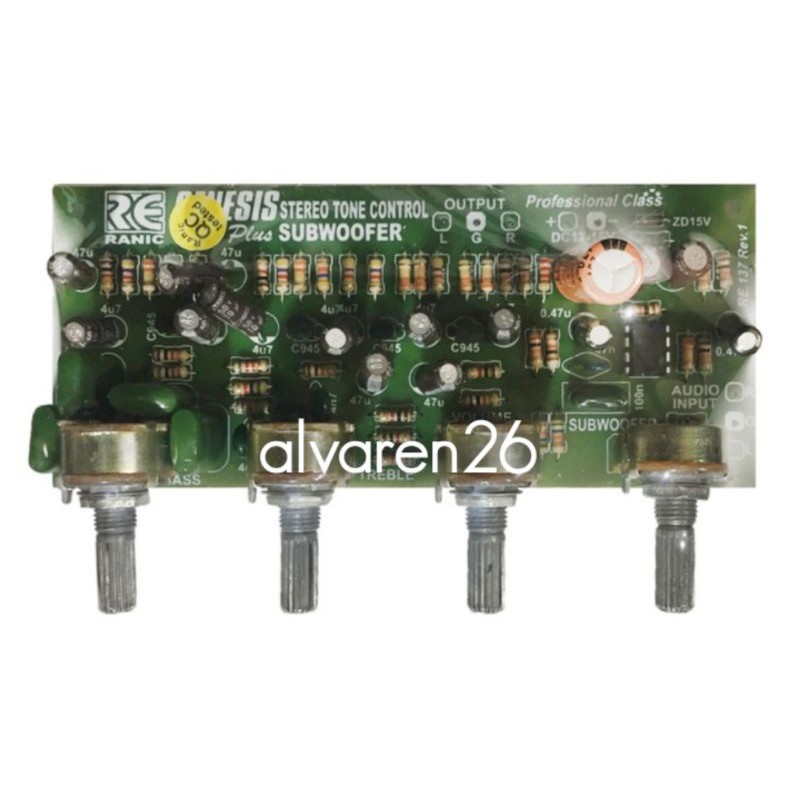 Kit Tone Control Stereo Plus Subwoofer Genesis