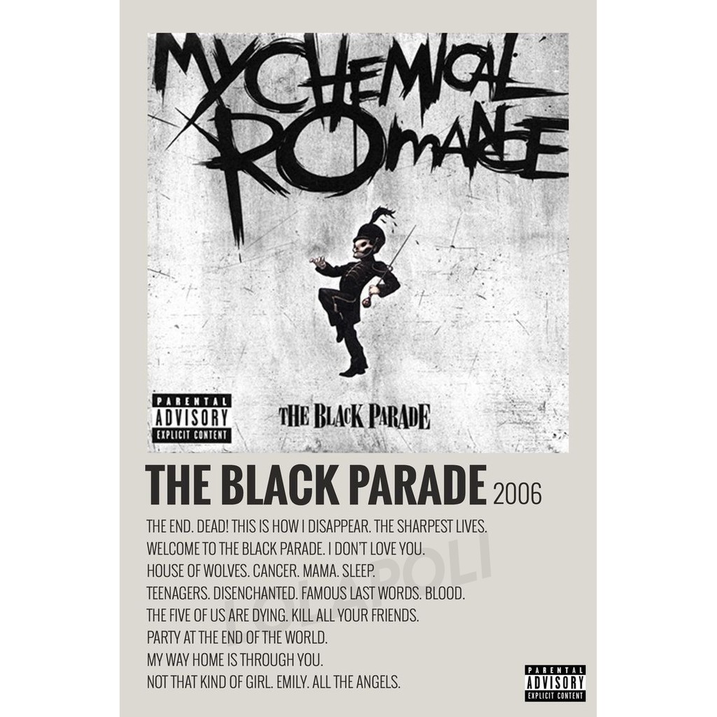 Poster Cover Album The Black Parade - My Chemical Romance