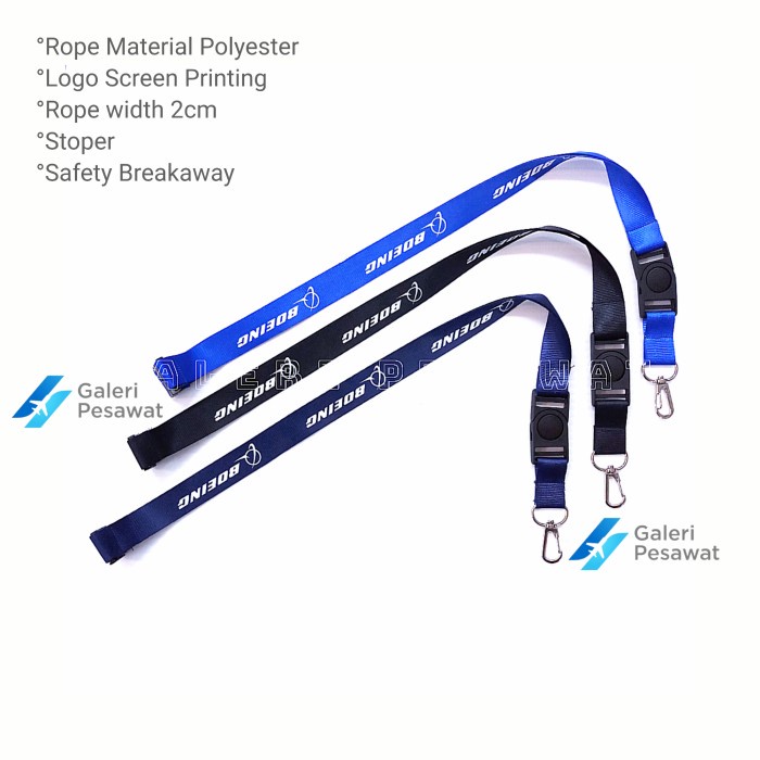 

Mantap Lanyard / Gantungan Tali Id Card Boeing Diskon