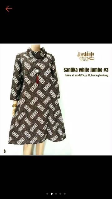 Santika white jumbo tunic