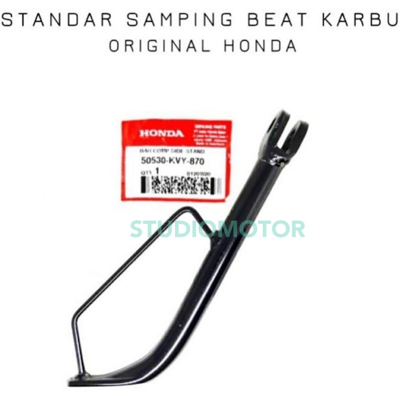 50530-KVY-870 Standar Samping Jagang 1 Cagak Satu BEAT SCOOPY Karburator KARBU CARBU 2008-2012 Bar Comp Side Stand 50530KVY870 Original Honda