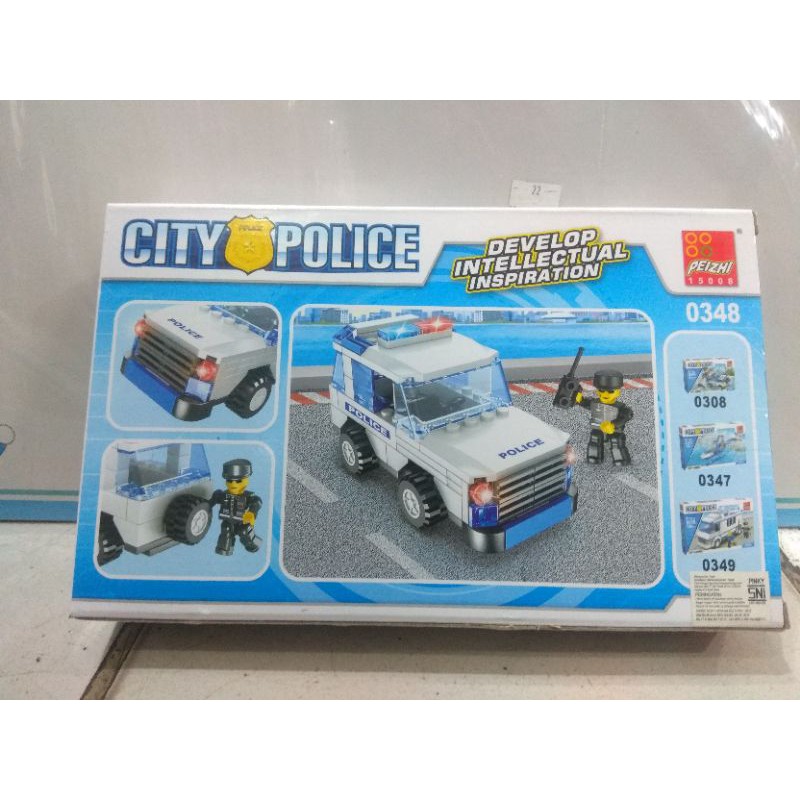 mainan Lego city polisi Lego mobil polisi