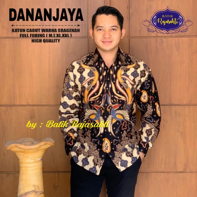 Kemeja Batik DANANJAYA LAPIS FURING Katun Halus Sragenan Ori Solo