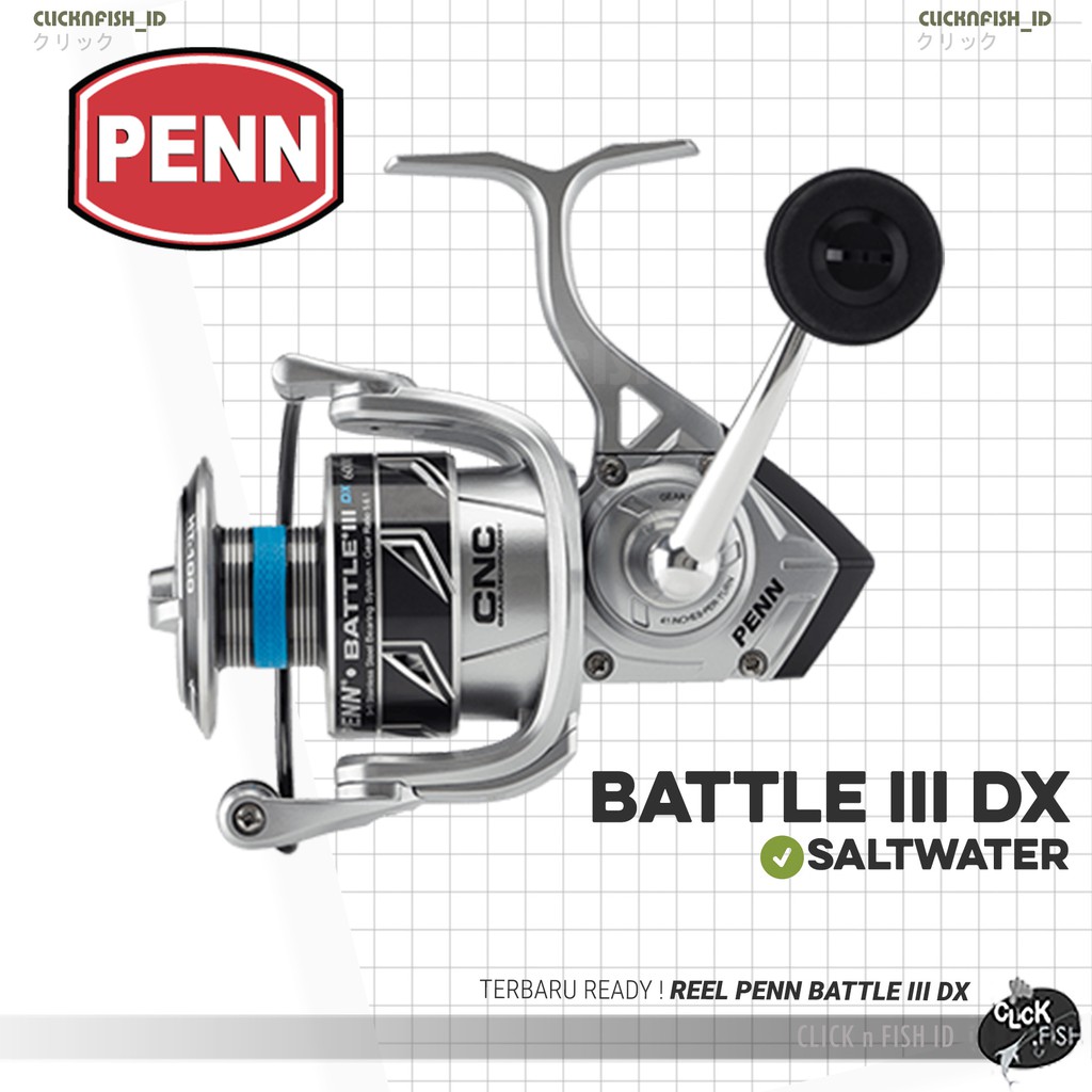 Jual Reel Penn Battle Iii Dx 2500 3000 4000 5000 6000 8000 Sw Spinning Reel Ready Original Bnib Ori Shopee Indonesia