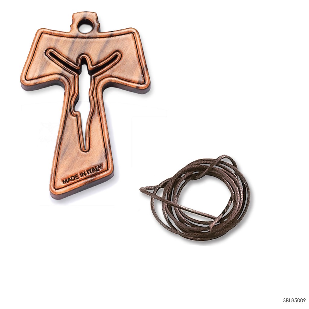 Kalung Bandul Salib Tau Kayu