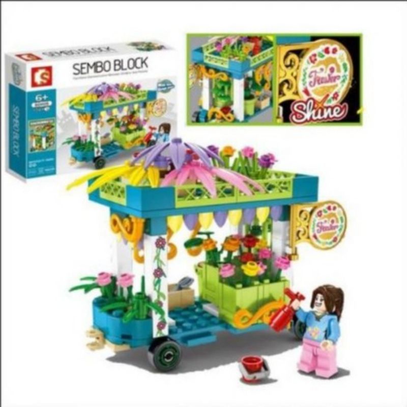 Lego Block Stand Toko Bunga Store