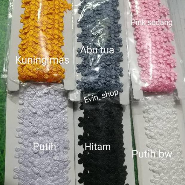

Nn7Code Renda Jasmine / Melati Pon Besar/10 yard/9m(siap Kirim) @H8E6