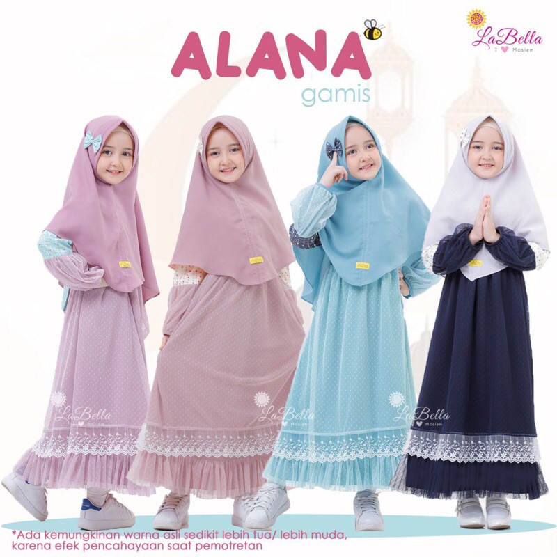 Gamis Alana by labella / Gamis Anak Alana Labella