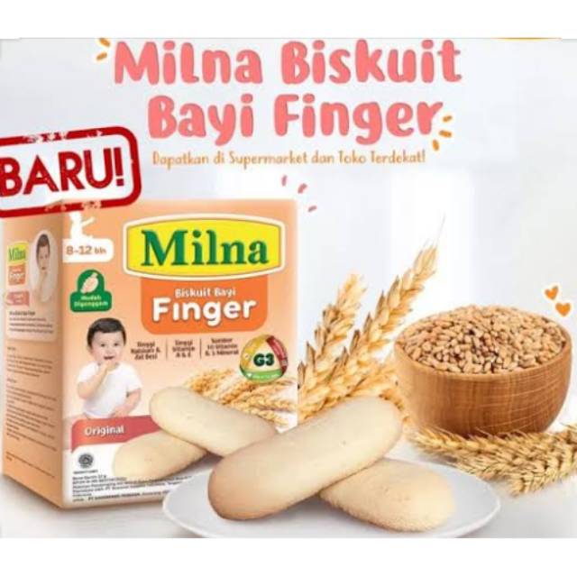 Milna Biskuit Finger 52gr