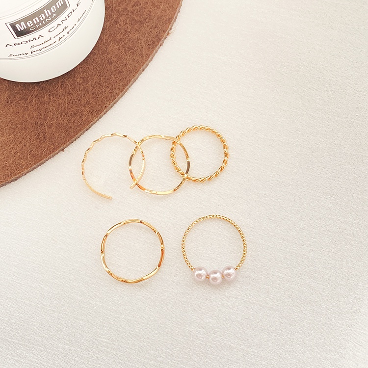 Set Cincin Gaya Retro Korea Untuk Aksesoris