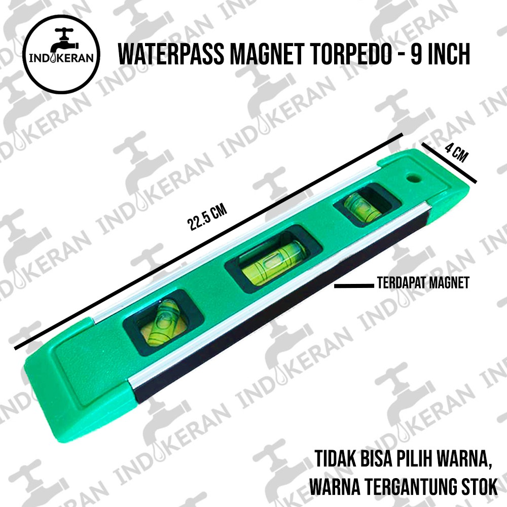 INDOKERAN - Waterpass Magnet Torpedo - 9 Inch