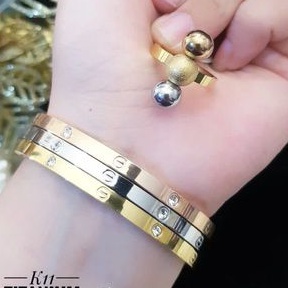 TiTanium set gelang cincin P39