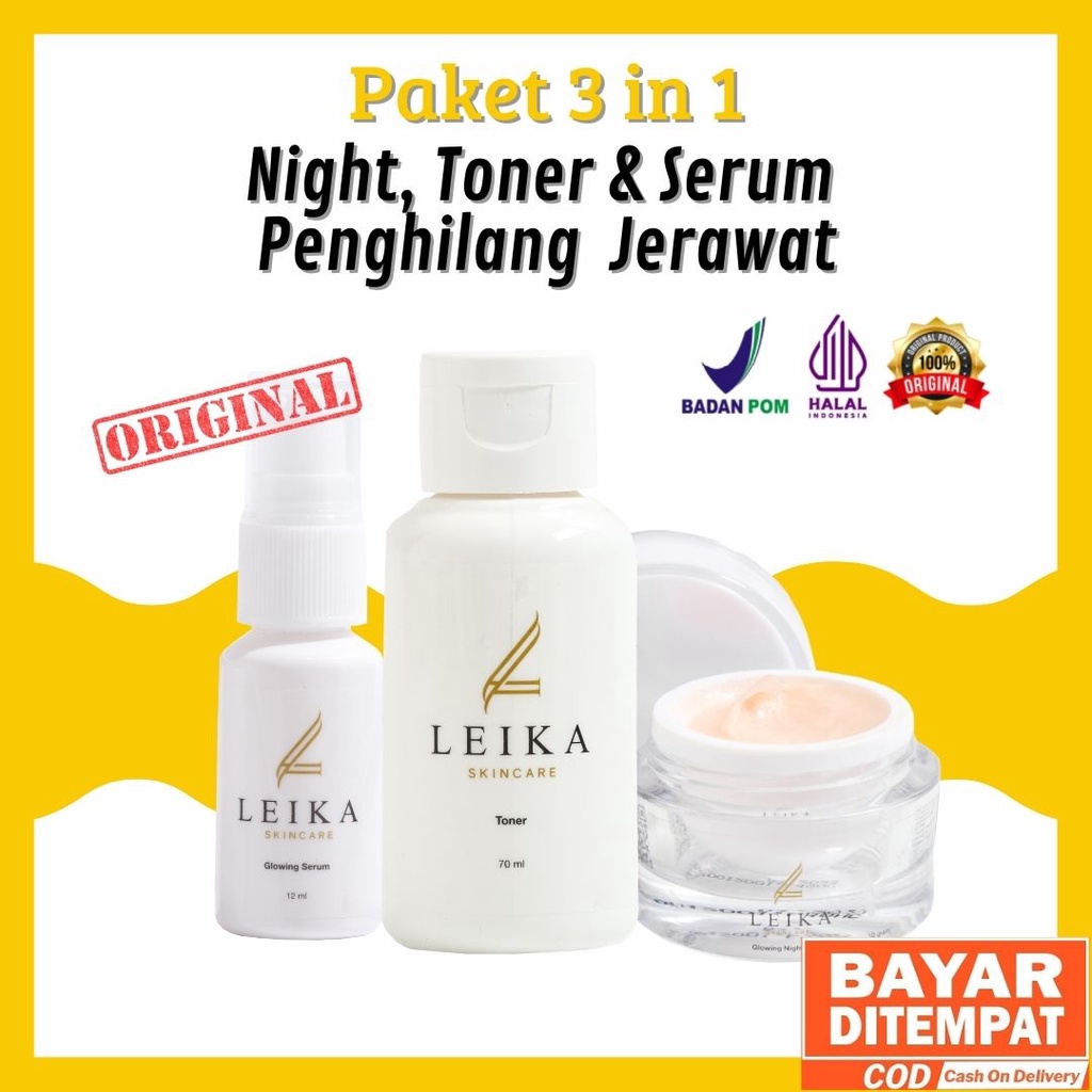 Paket 3in1 penghilang jerawat penghilang bekas jerawat skincare bekas jerawat menghilangkan jerawat 