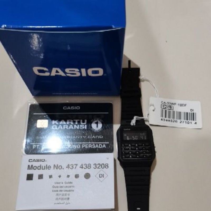 Ready!! Paling Laris Casio Original CA-53WF-1B  Jam Tangan KALKULATOR CALCULATOR3 CA53