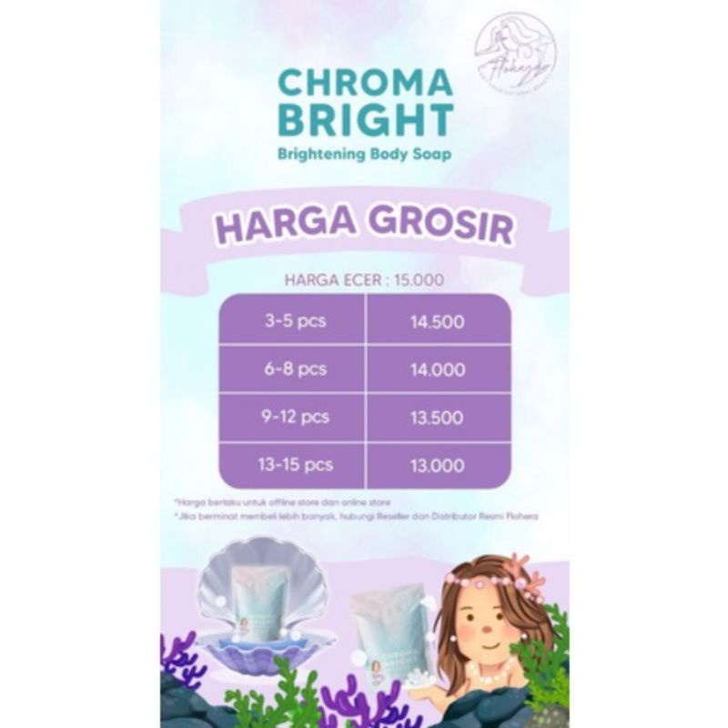 CHROMA BRIGHT BRIGHTENING SOAP / SABUN PENCERAH BADAN BPOM