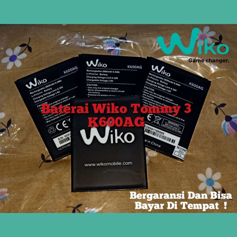 Baterai Wiko Tommy 3 Kode K600AG