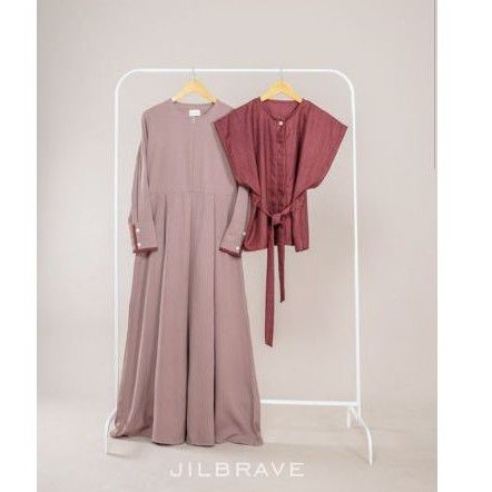 Jilbrave Ayumi Dress - Dress dengan outer terpisah