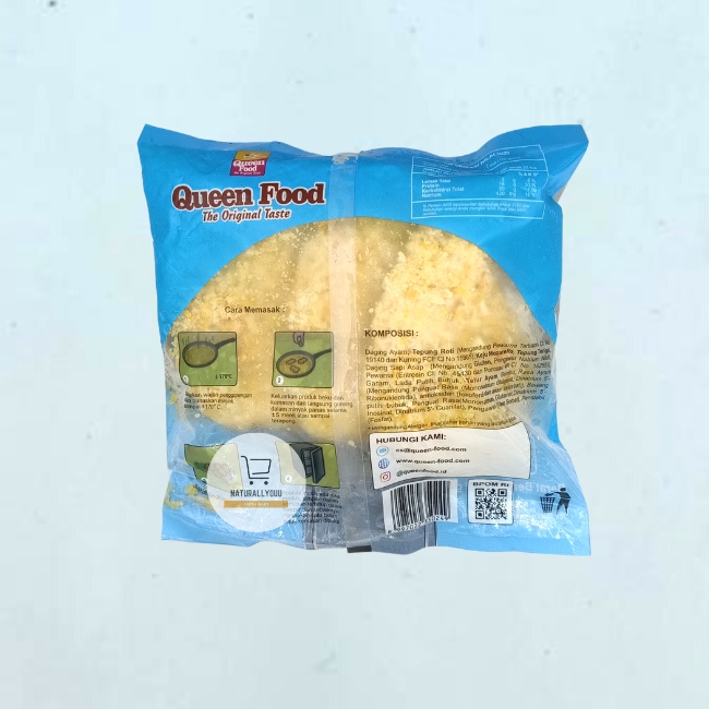 Queenfood Cordon Blue Cordon Bleu isi 3pcs (340gram)