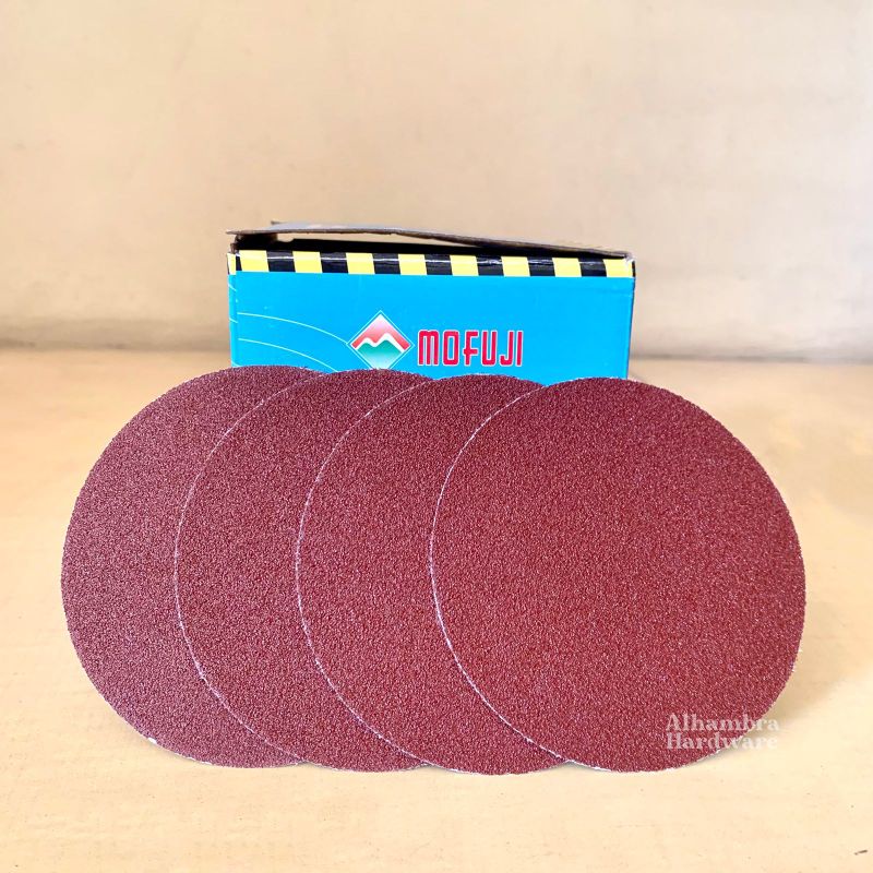 Amplas Bulat / Sand Paper Tempel Velcro Mofuji Grit 80 100 120 150 180