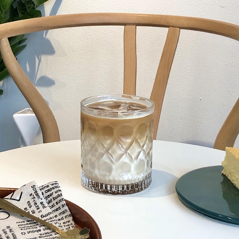 PROMO aesthetic glass gelas whiskey beer bir kaca cangkir old fashioned coktail vintage milk coffee 