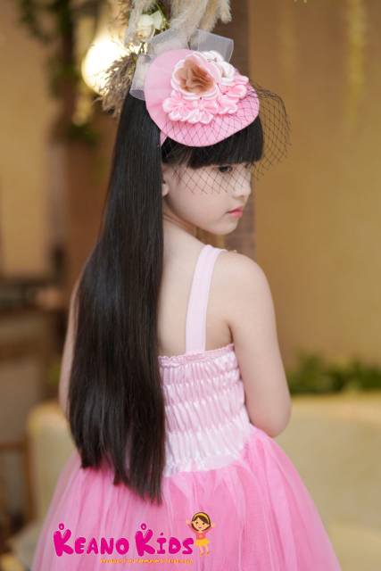 Dress Pesta Anak free bando cantik