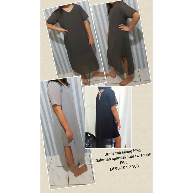 Dress Tali Silang Belakang Bkk