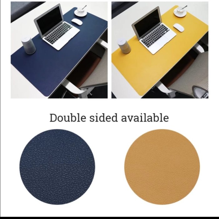 Triple W 90x45cm Leather Mousepad Big Game Desk Mat Keyboard Mouse Pad Besar Waterproof BUBM