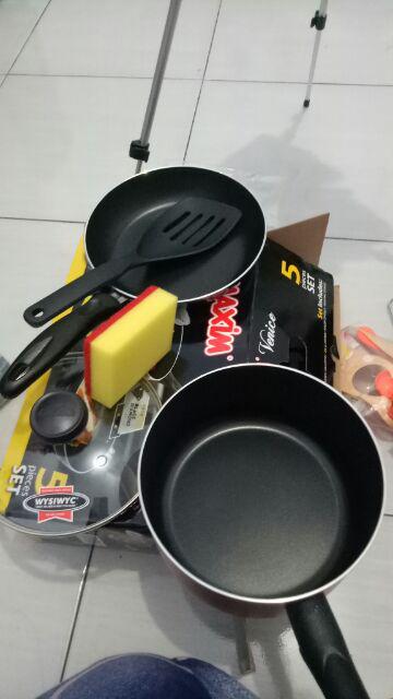 Maxim Venice Set Teflon Isi 5 Pcs Wajan Teflon Penggorengan