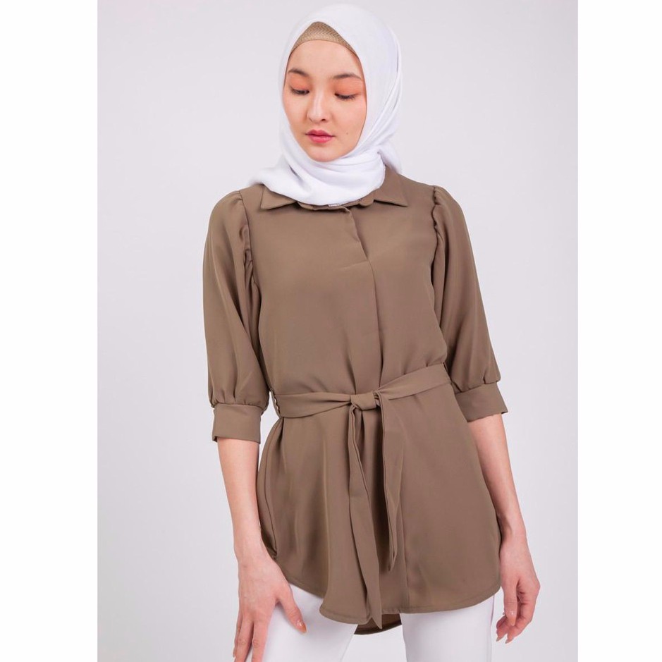 

MFMW "Zuriyah" Blouse Hijau Olive Wanita