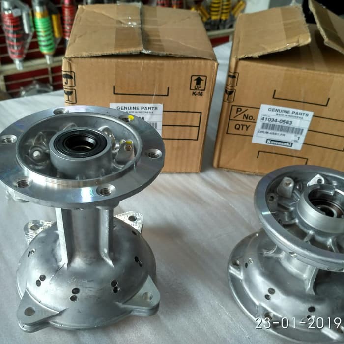 tromol belakang depan klx 150 hol 36 ori kawasaki