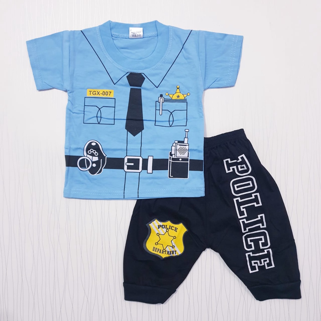 Setelan Anak Profesi Polisi Baju Baby Gracia