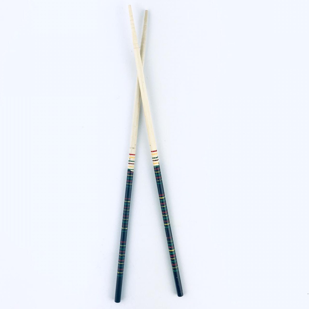 Reno / Kabuki Chopstick / Sumpit Kayu Bambu Panjang Motif  / 33cm